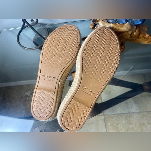 Cole Haan womens Cloudfeel Espadrille Slide Espadrille Wedge Sandal - Picture 14 of 14